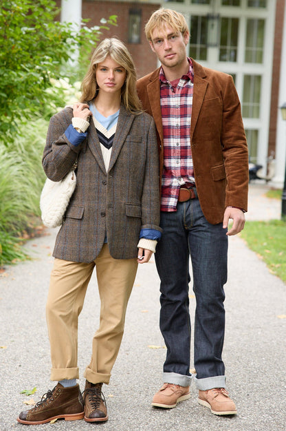 Men's Style Harris Wool Herringbone Blazer 4265