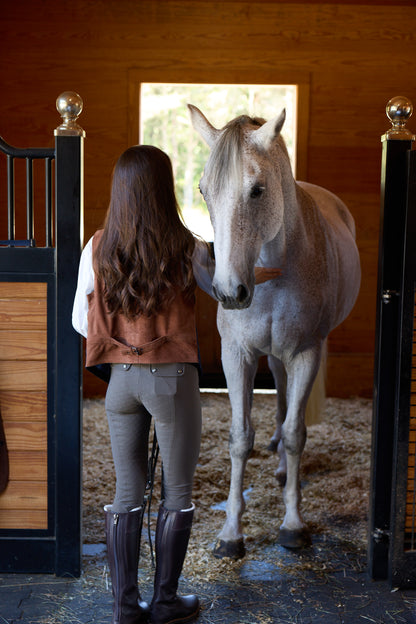 Men's Style Wyatt Denim Suede Vest 4183