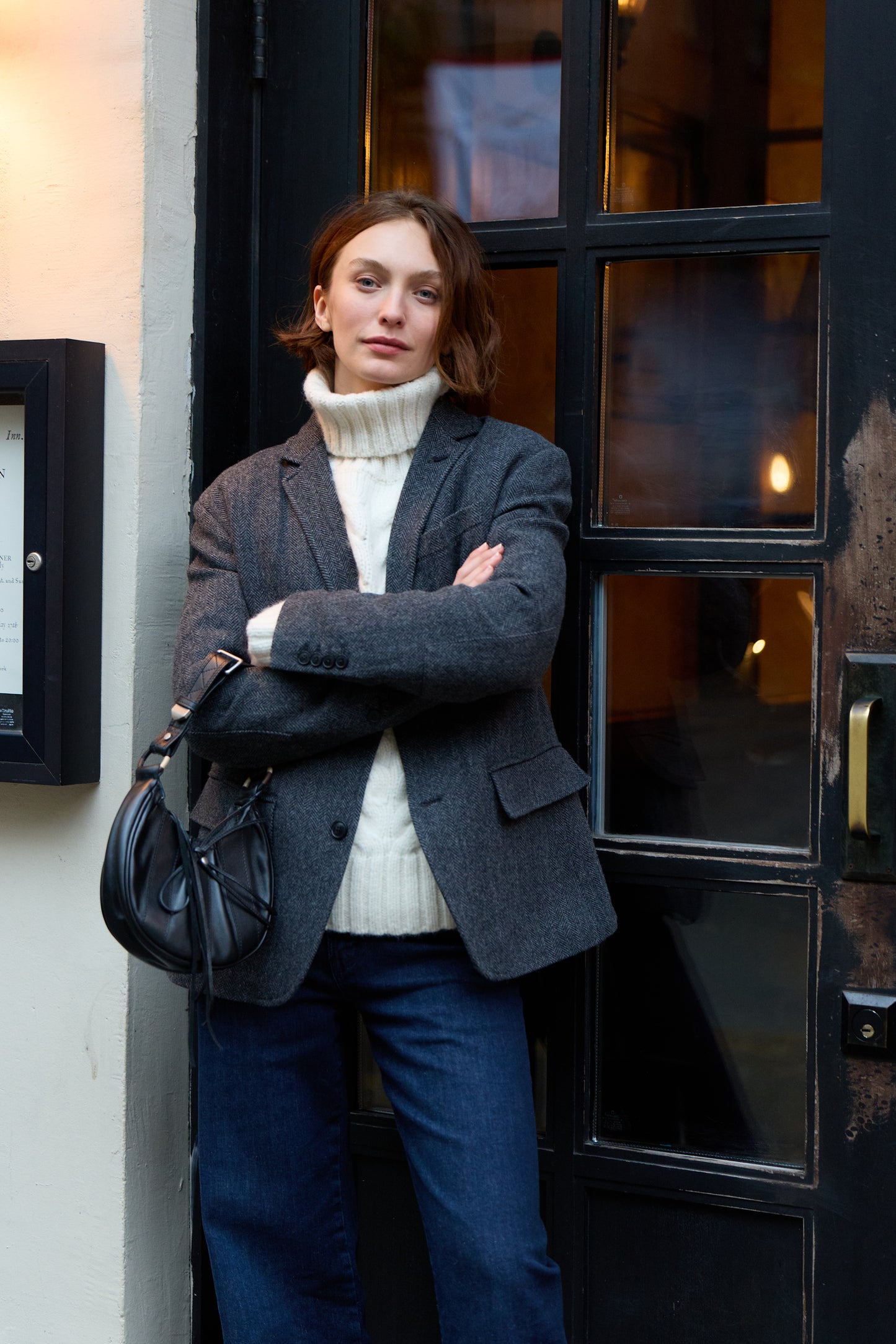 Men's Style Harris Wool Herringbone Blazer 4265