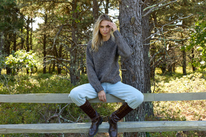 Luna Baby Alpaca Cotton Crew - 607