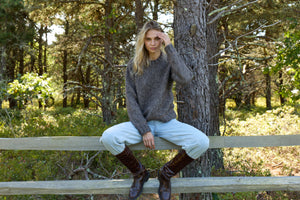 Luna Baby Alpaca Cotton Crew - 607