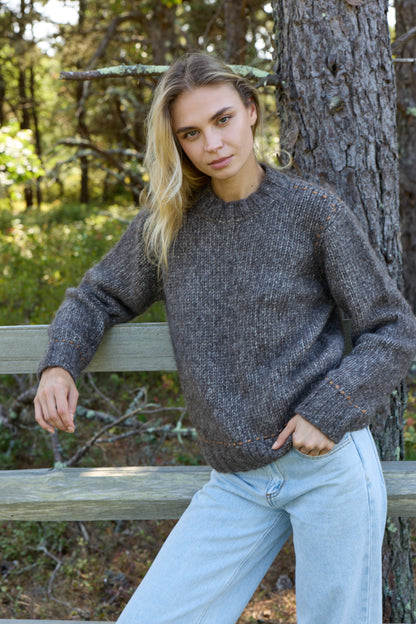 Luna Baby Alpaca Cotton Crew - 607