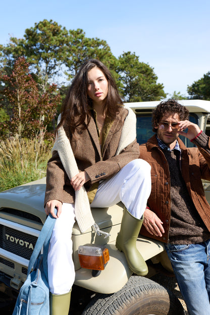 Men's Style Harris Wool Herringbone Blazer 4265