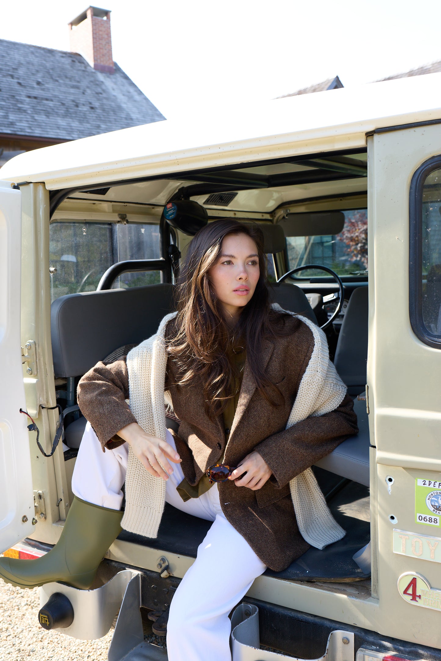 Men's Style Harris Wool Herringbone Blazer 4265