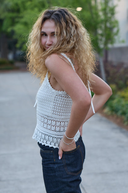 Dora Boho Lace Tank 503