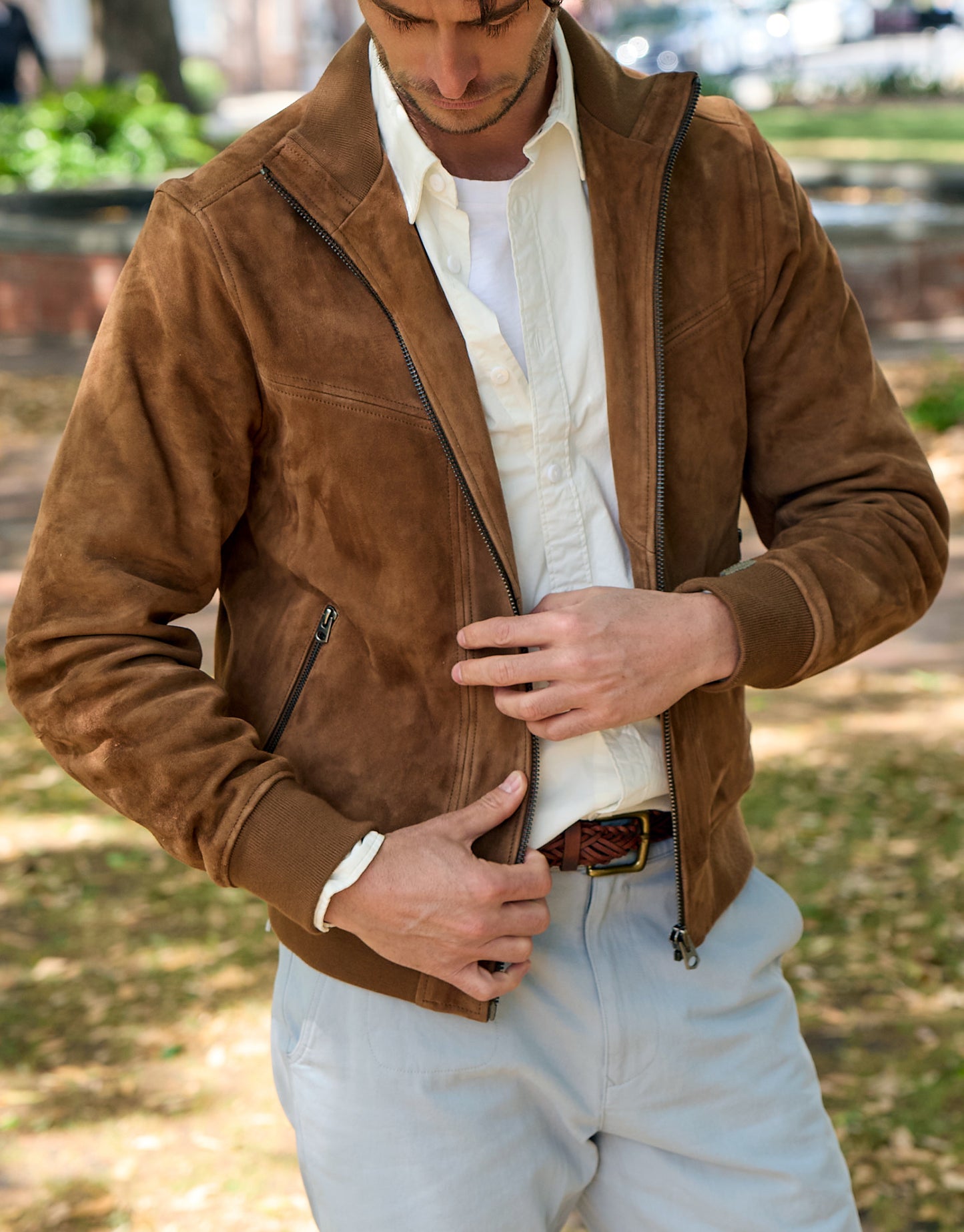 Brando Suede Bomber Jacket 4280