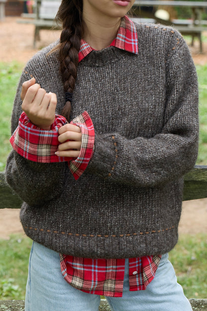 Luna Baby Alpaca Cotton Crew - 607