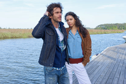 Ennia Denim Chambray Faded Light Washed Shirt 309