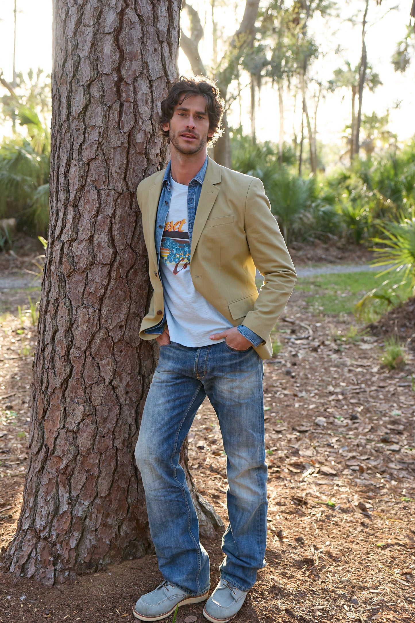 Sage Cotton Suit Blazer 4210