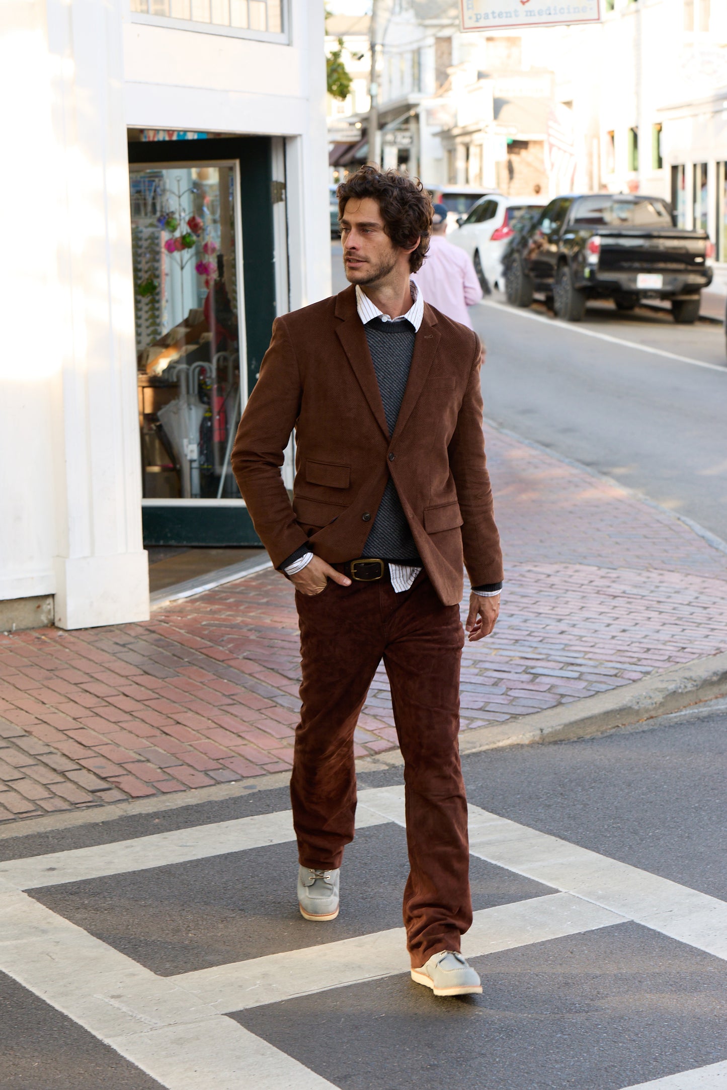 Sage Moleskin Twill Blazer 4210