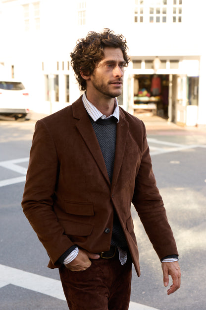 Sage Moleskin Twill Blazer 4210