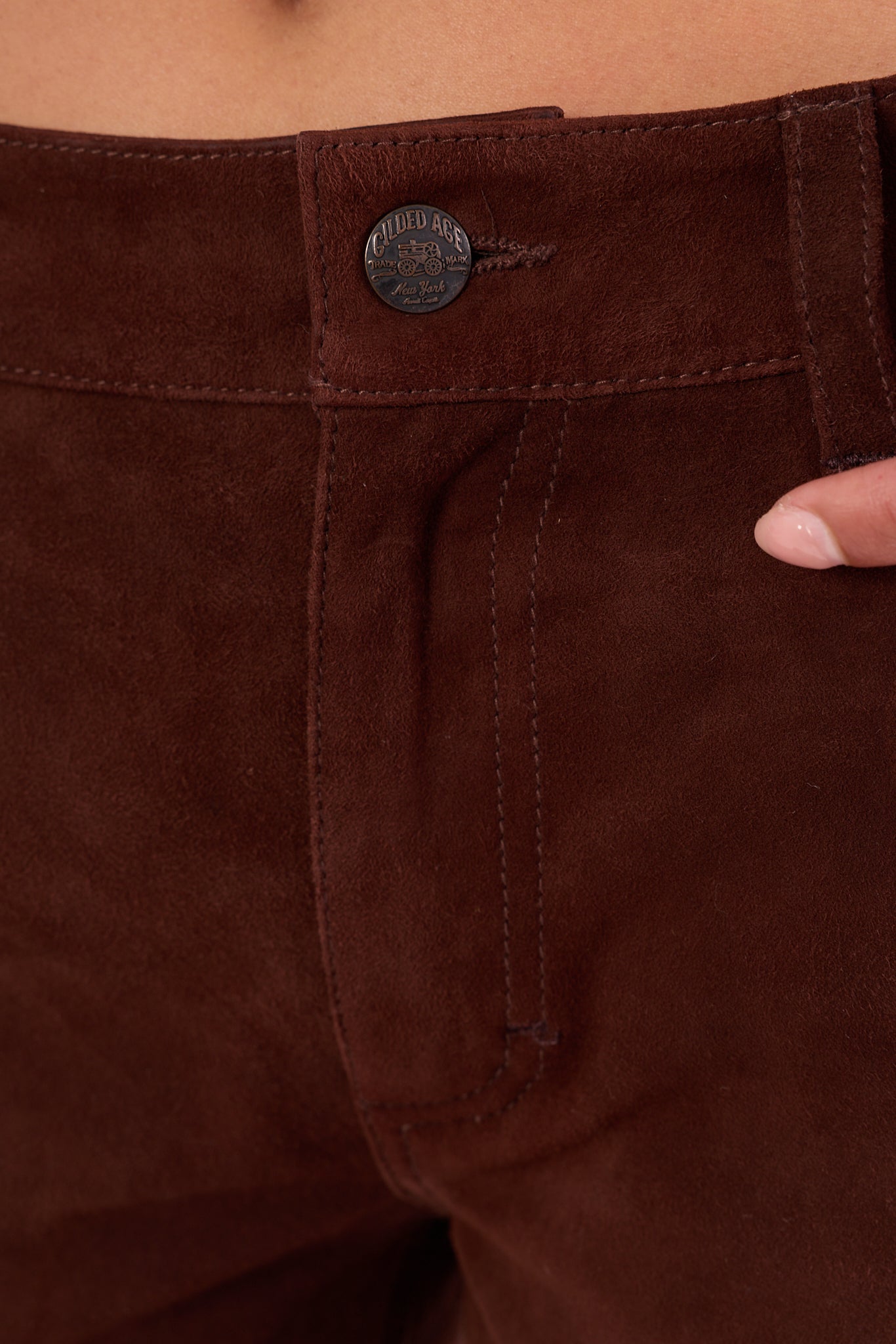 Diana Low Rise Suede Pant 118