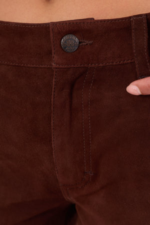 Diana Low Rise Suede Pant 118
