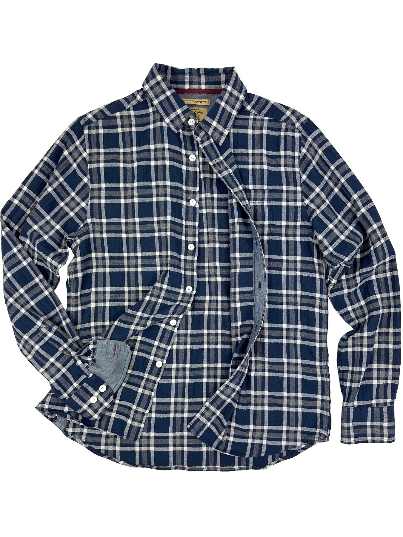 Madison Brushed Twill Plaid Shirt 3001