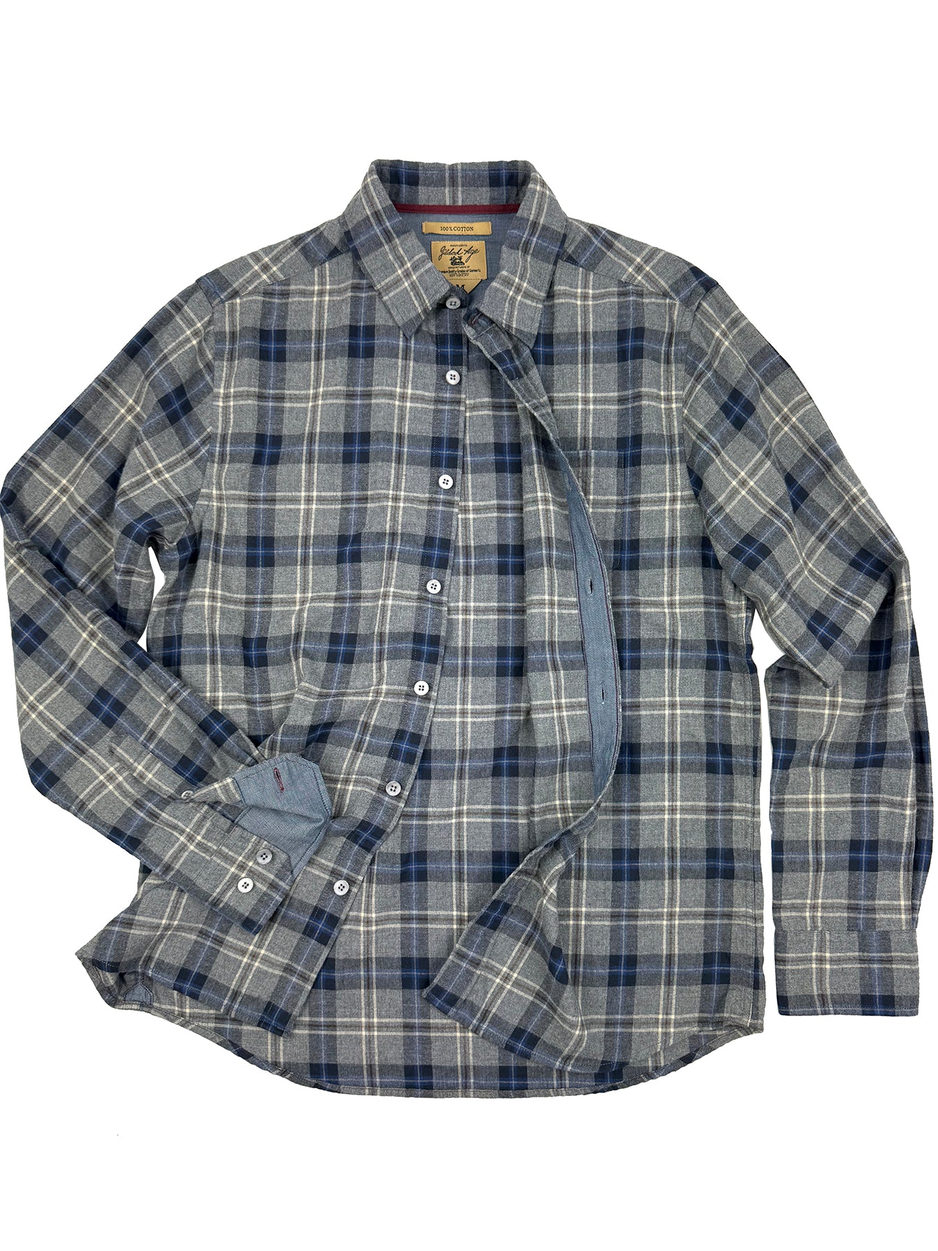 Parker Brushed Twill Plaid Shirt 3003