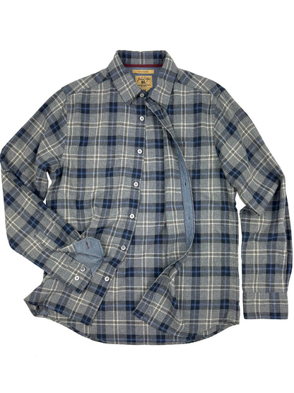 Parker Brushed Twill Plaid Shirt 3003