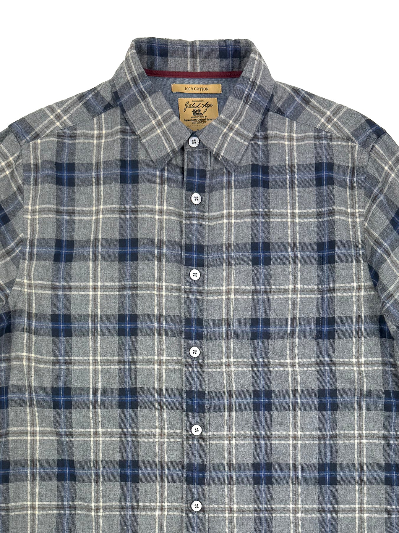 Parker Brushed Twill Plaid Shirt 3003