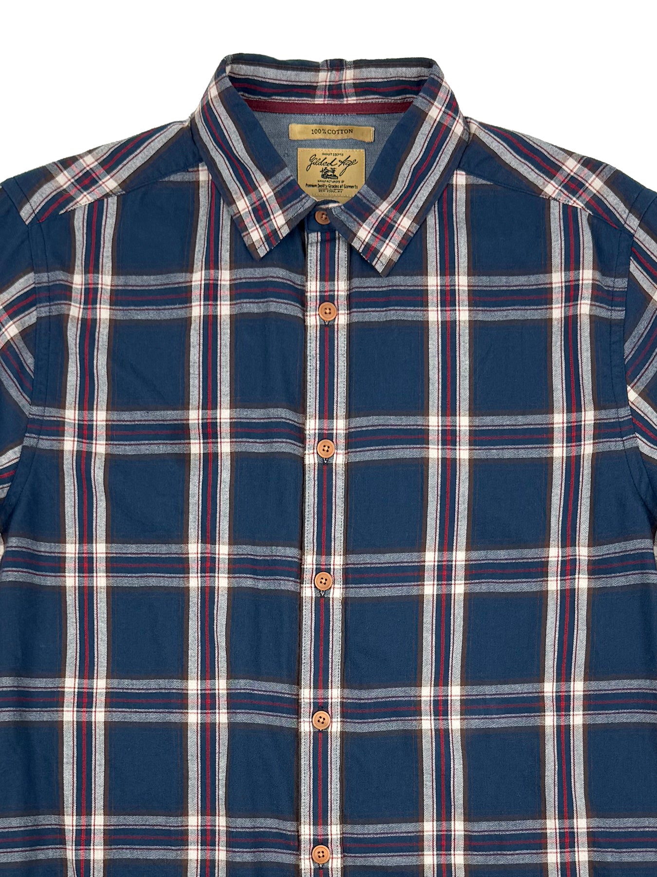 Madison Brushed Twill Plaid Shirt 3001