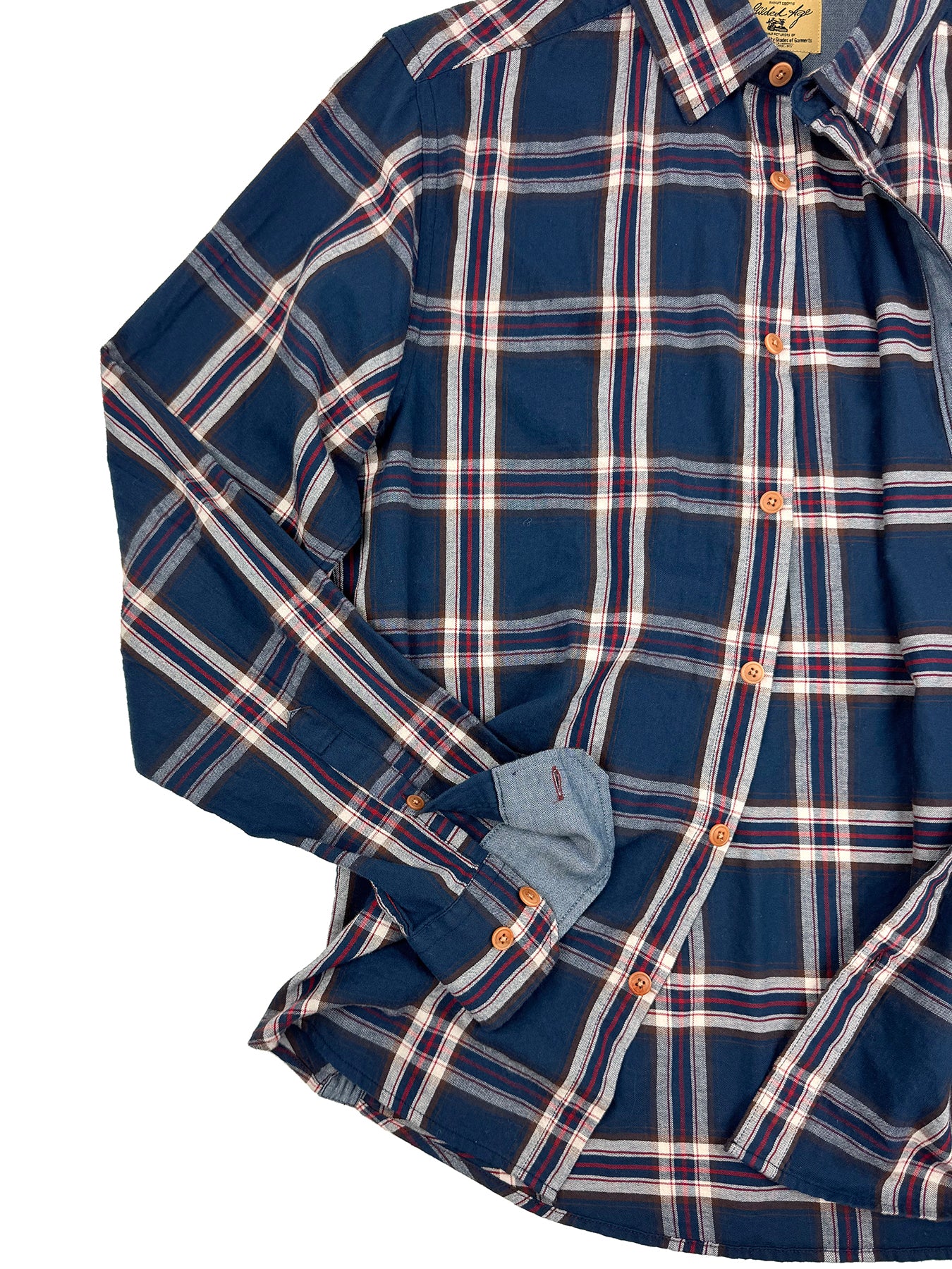 Madison Brushed Twill Plaid Shirt 3001