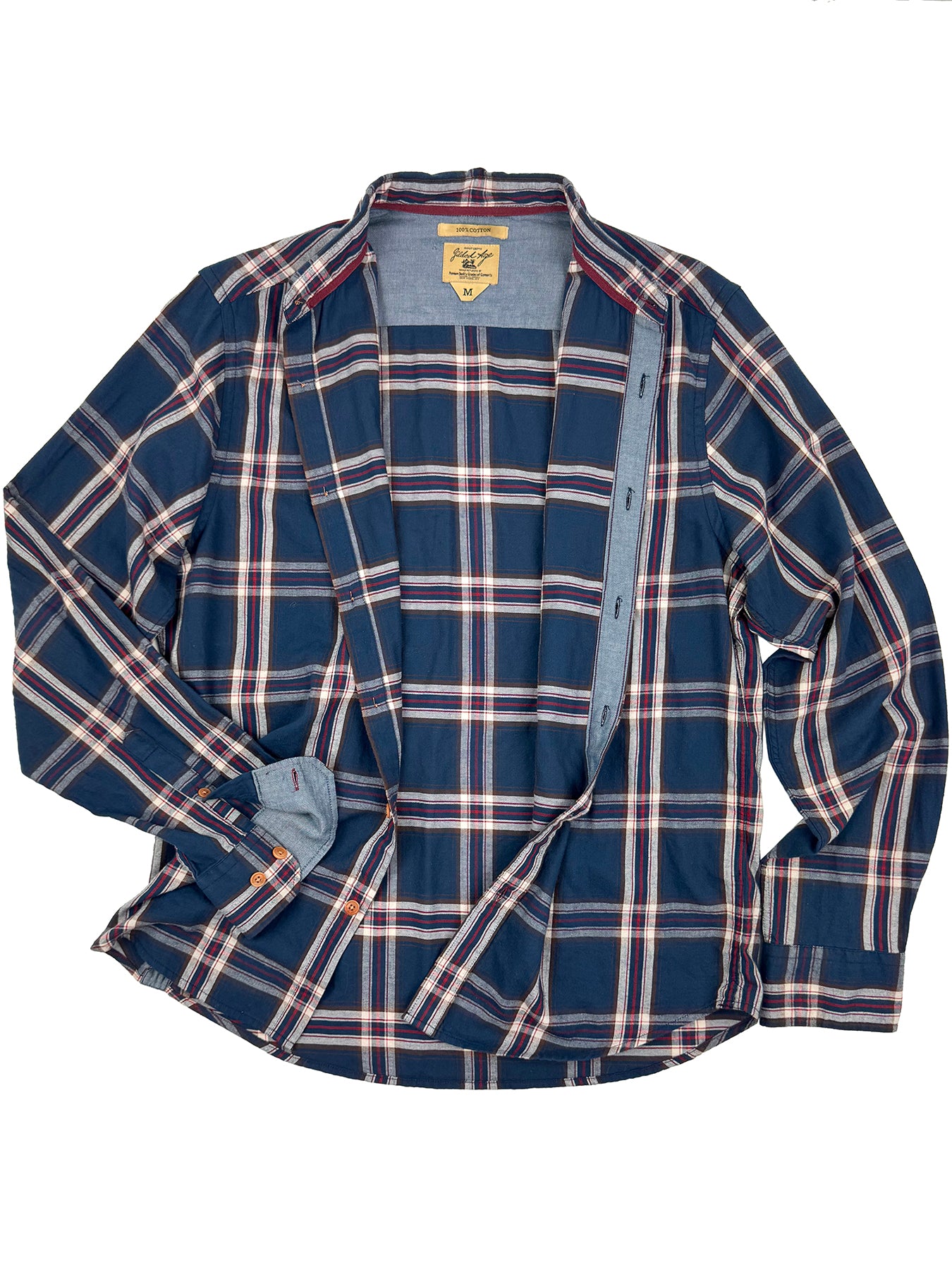 Madison Brushed Twill Plaid Shirt 3001