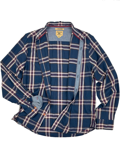 Madison Brushed Twill Plaid Shirt 3001
