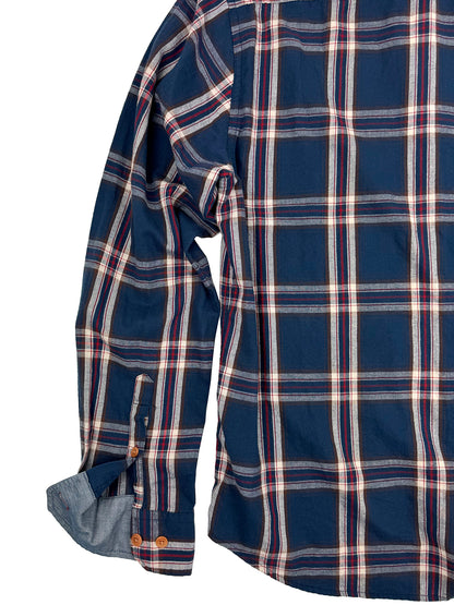 Madison Brushed Twill Plaid Shirt 3001