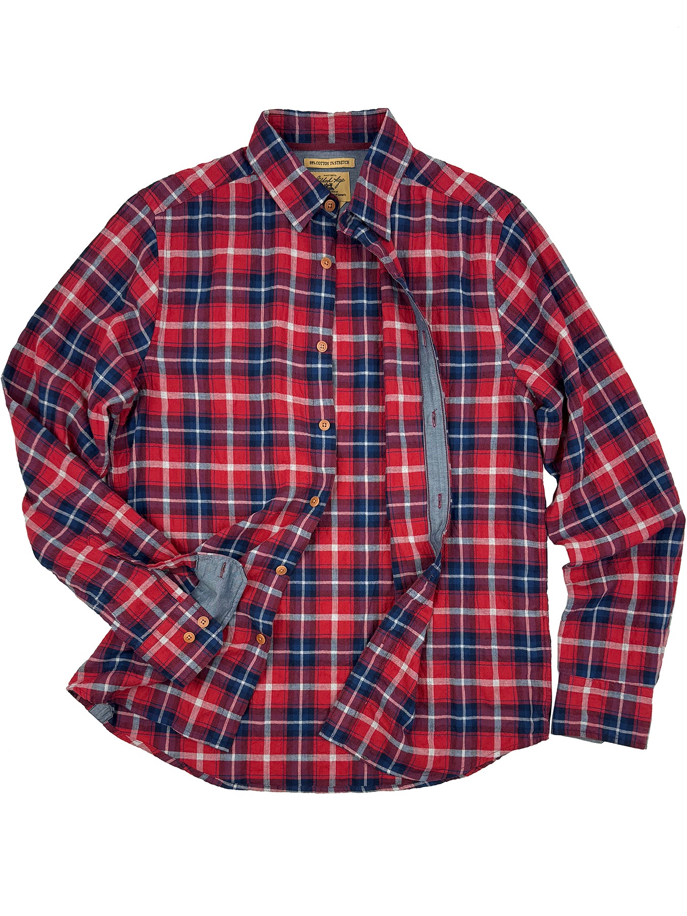 Parker Brushed Twill Plaid Shirt 3003