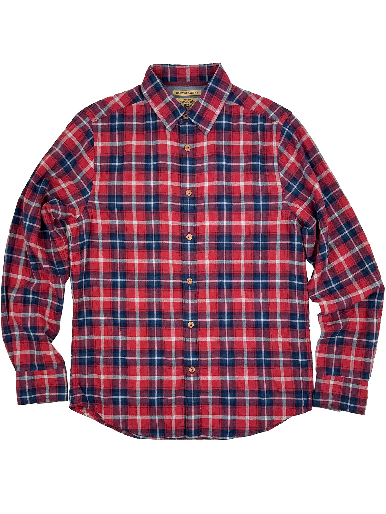 Parker Brushed Twill Plaid Shirt 3003