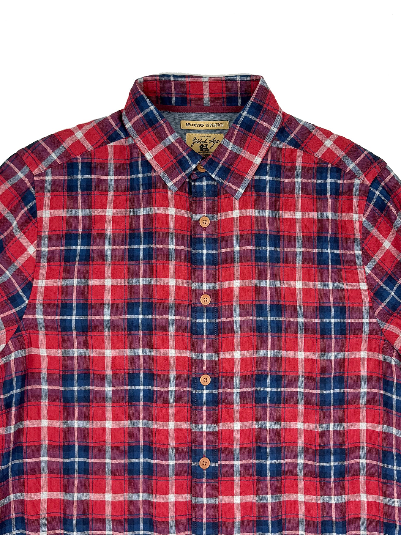 Parker Brushed Twill Plaid Shirt 3003