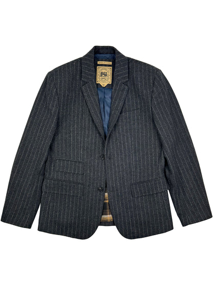 Sage Wool Pinstripe Blazer 4210