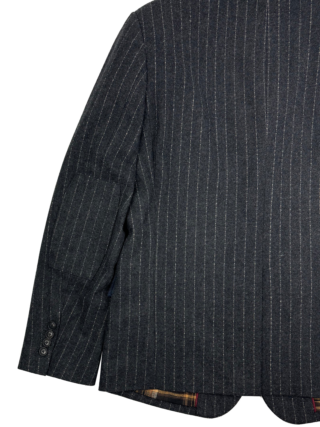 Sage Wool Pinstripe Blazer 4210
