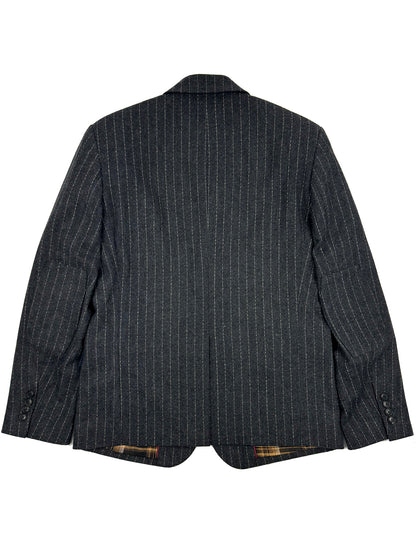 Sage Wool Pinstripe Blazer 4210