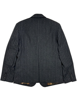 Sage Wool Pinstripe Blazer 4210