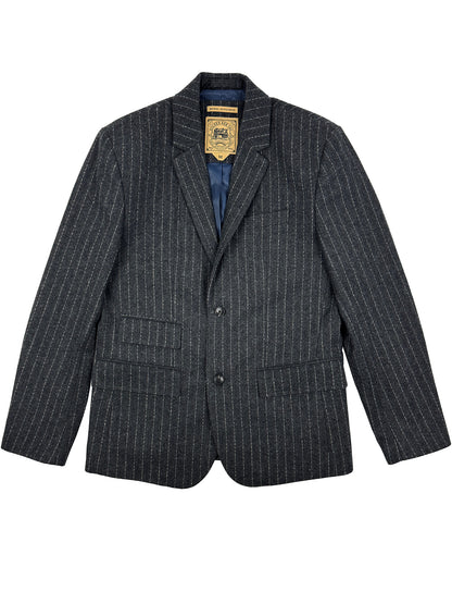 Sage Wool Pinstripe Blazer 4210