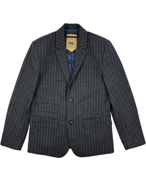 Sage Wool Pinstripe Blazer 4210