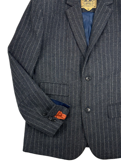 Sage Wool Pinstripe Blazer 4210