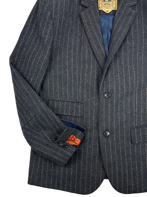 Sage Wool Pinstripe Blazer 4210