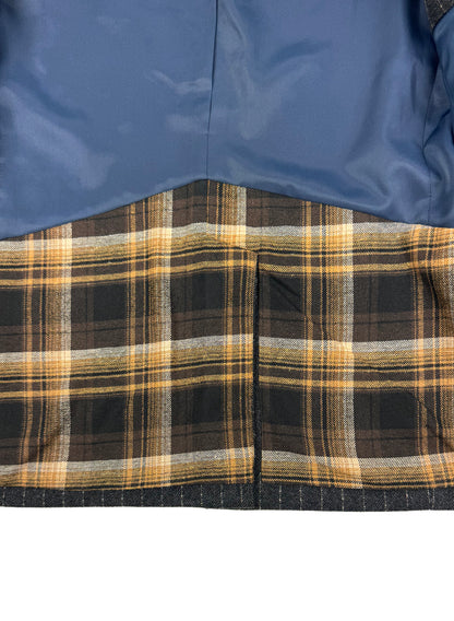 Sage Wool Pinstripe Blazer 4210