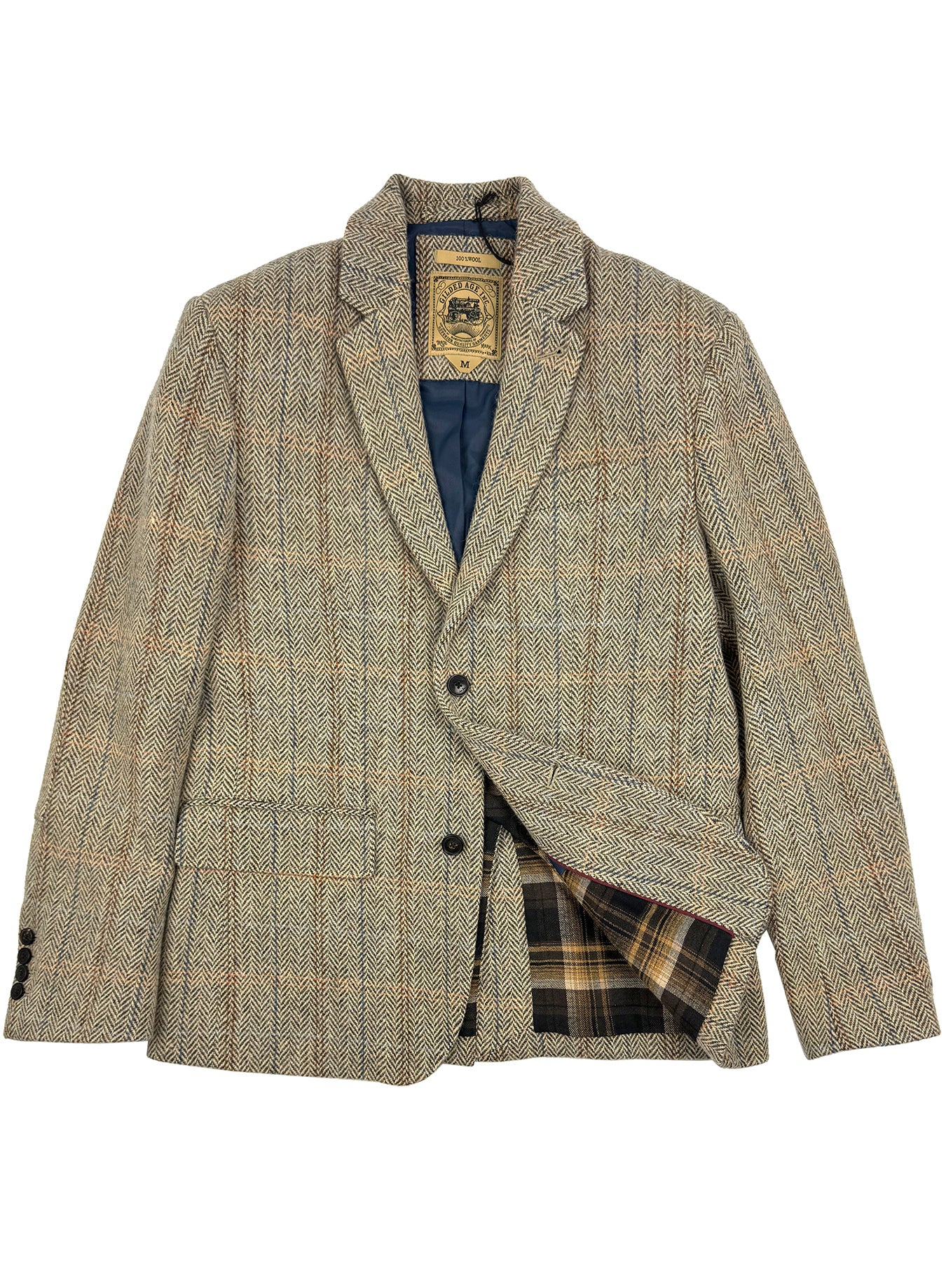 Harris Wool Herringbone Blazer 4265 – Gilded Age