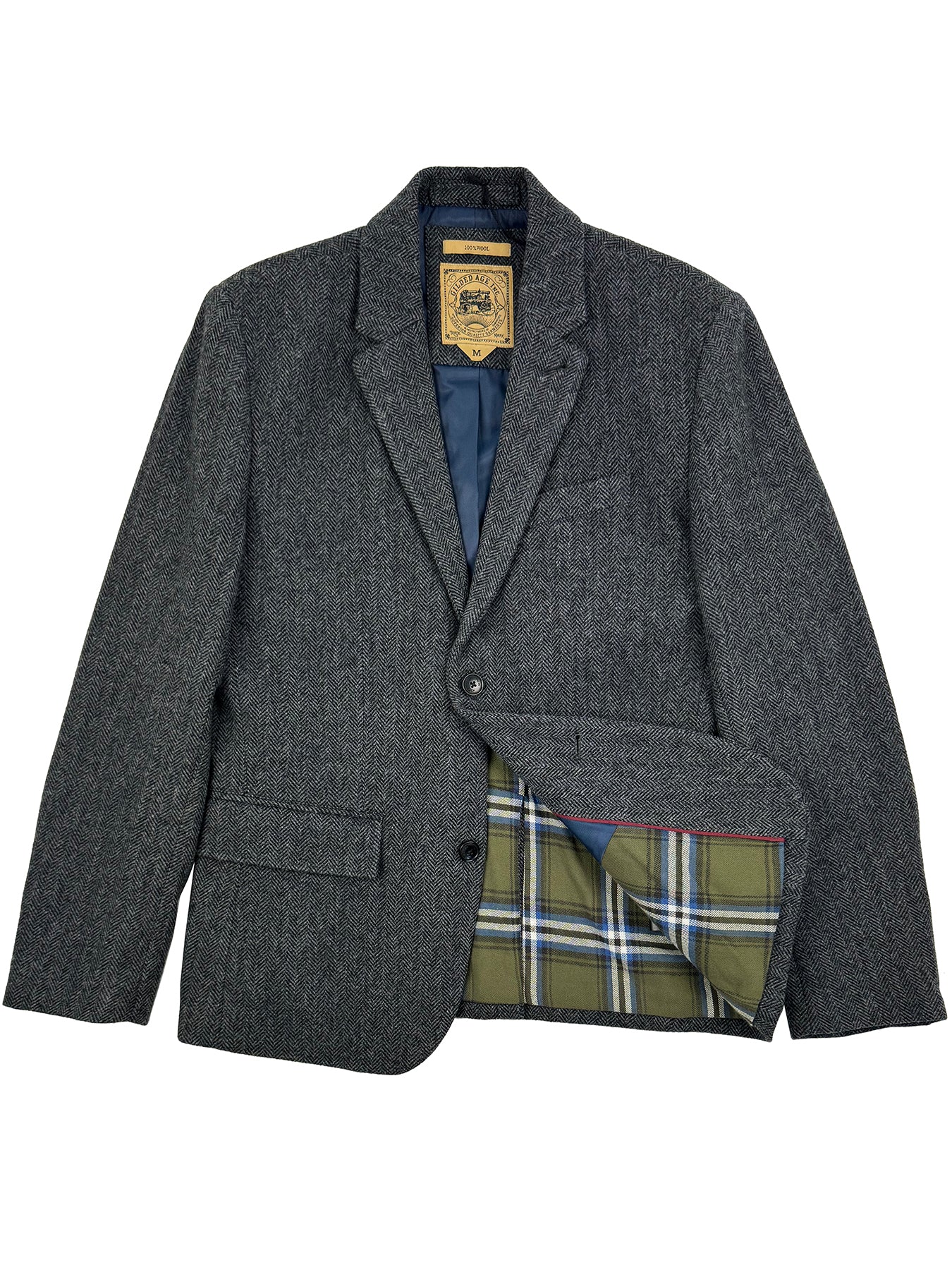 Harris Wool Herringbone Blazer 4265 – Gilded Age