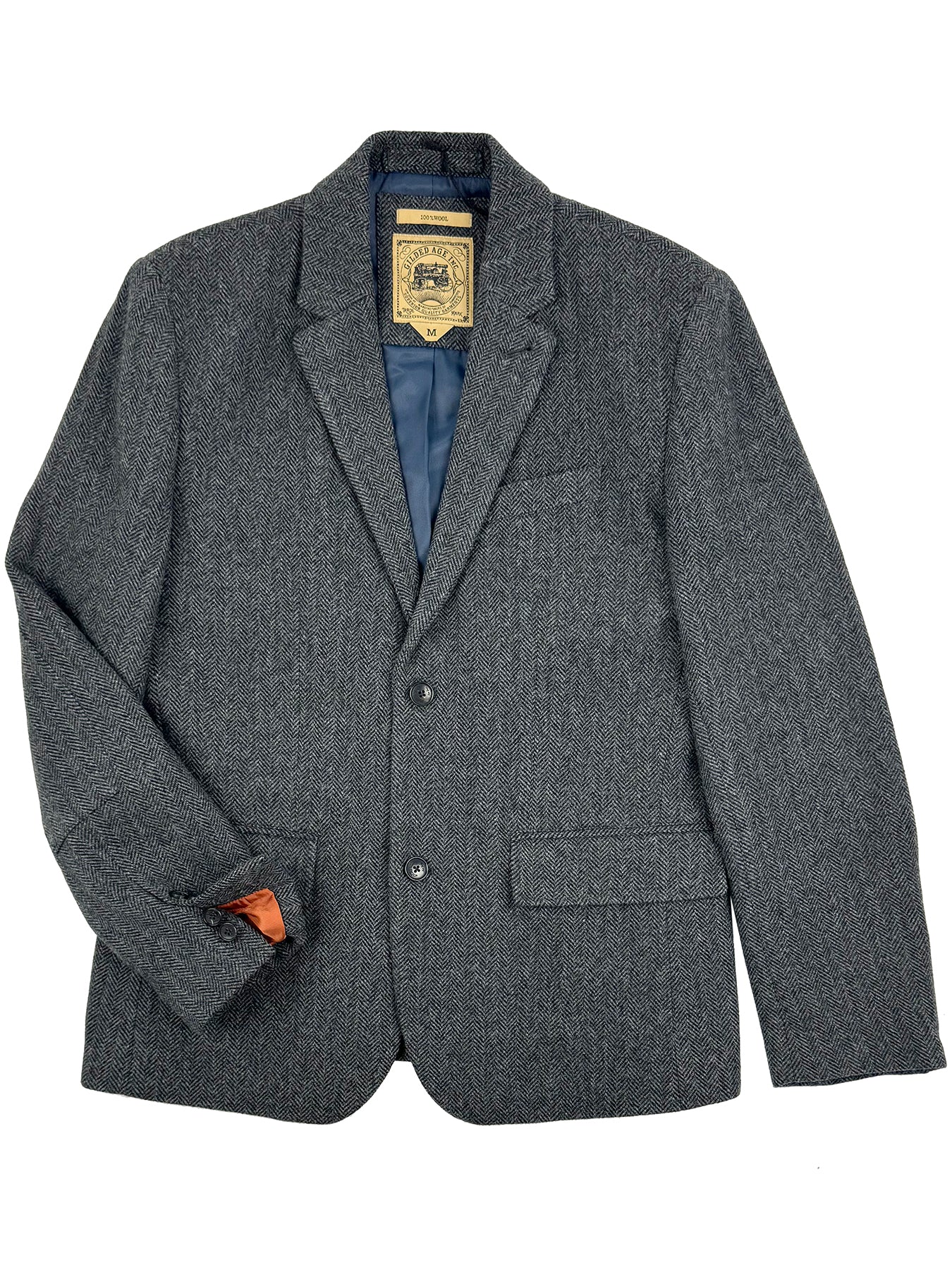 Harris Wool Herringbone Blazer 4265 – Gilded Age