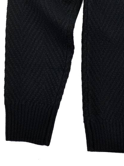 Jude 7GG Cashmere Herringbone Turtleneck 6284