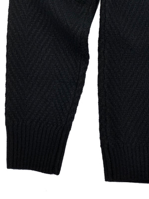 Jude 7GG Cashmere Herringbone Turtleneck 6284