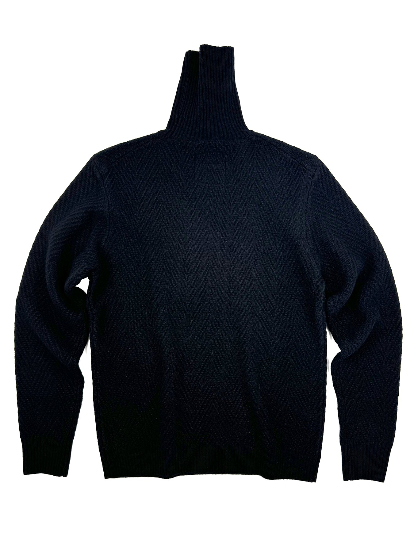 Jude 7GG Cashmere Herringbone Turtleneck 6284