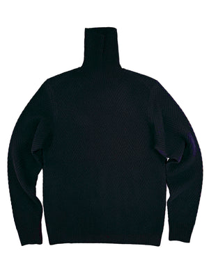 Jude 7GG Cashmere Herringbone Turtleneck 6284