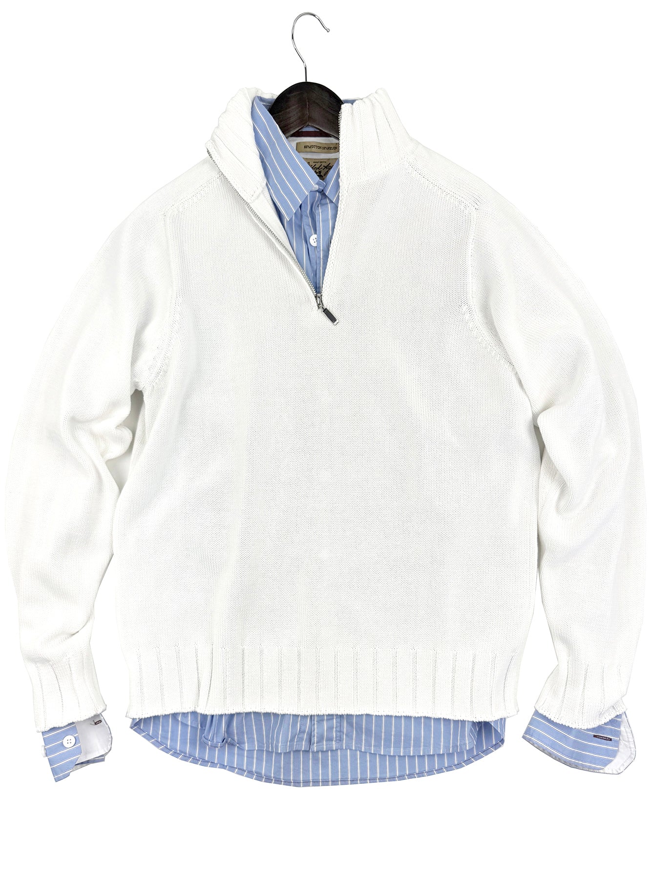 Orleans 7GG Silky Cotton Pullover Sweater 6285