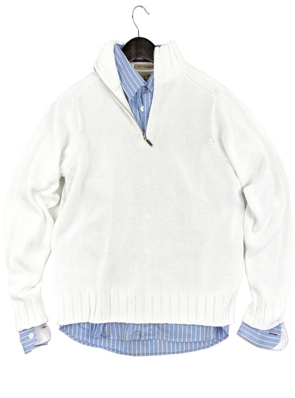 Orleans 7GG Silky Cotton Pullover Sweater 6285