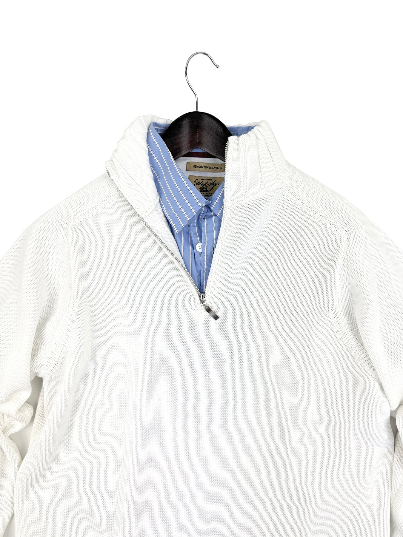 Orleans 7GG Silky Cotton Pullover Sweater 6285