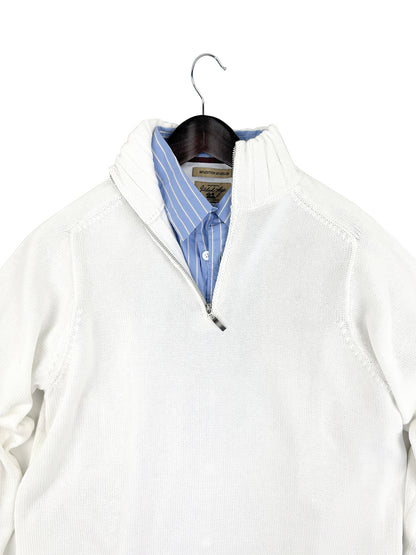 Orleans 7GG Silky Cotton Pullover Sweater 6285