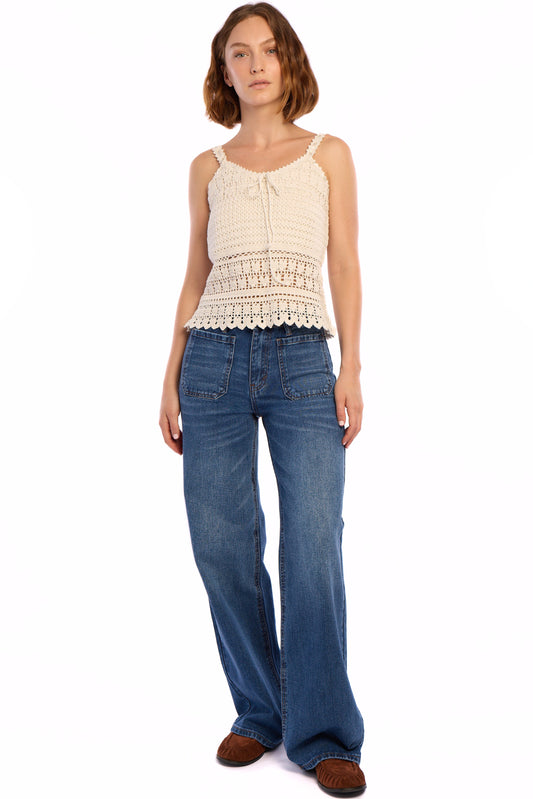 Leto Mid Rise Wide Leg 106